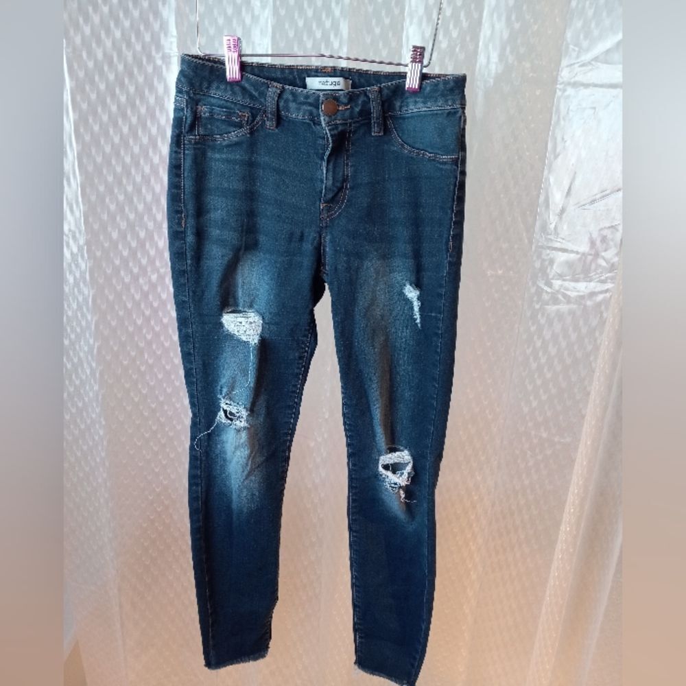 Refuge Women's Skinny Jeans Distress Look Size 4